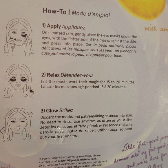 Grace & Stella Under Eye Patches 12 Pairs Gift Set Puffy Eyes/ Dark Circles Trio - Picture 9 of 12